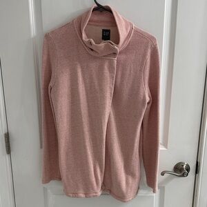 GAP Women's Soft Pink Cowl Neck Sweater